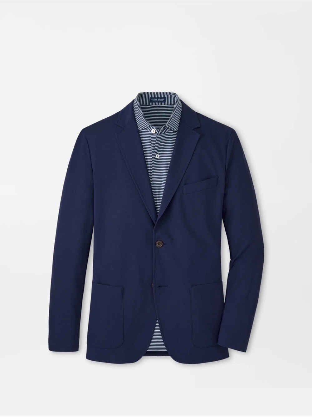 NWT Peter Millar Crown Crafted Bingham Performance Blazer-MS26XJ01: Navy (Large)